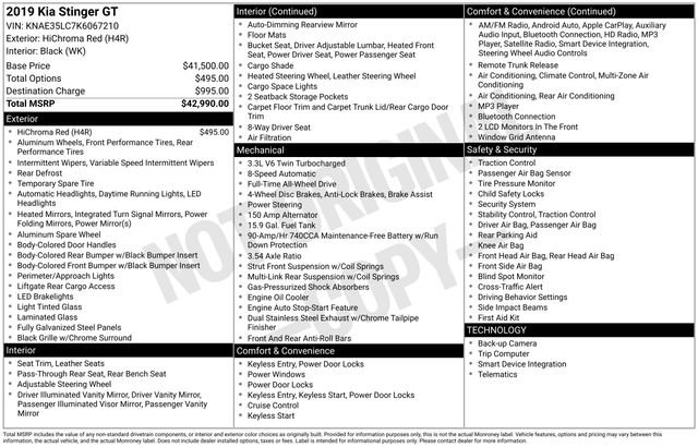Used 2019 Kia Stinger GT image 17