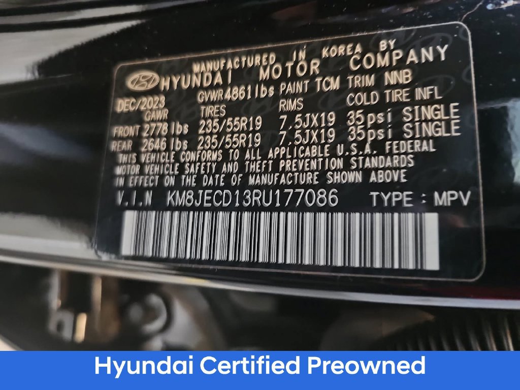 Certified 2024 Hyundai Tucson Limited AWD/4WD image 36