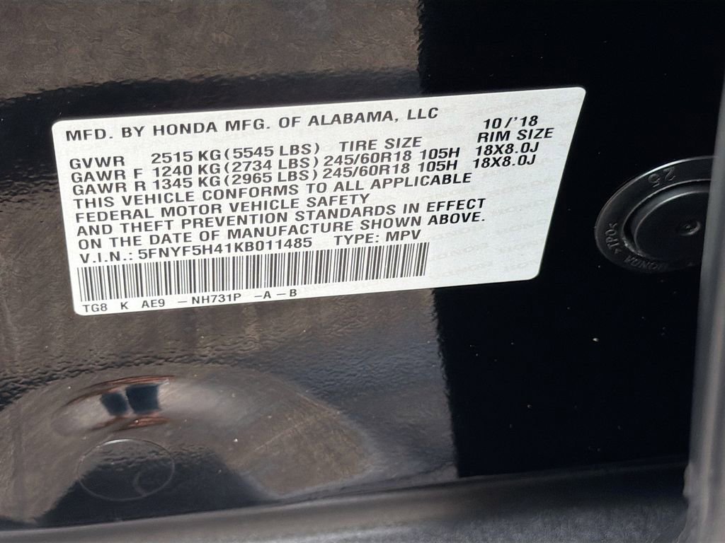 Used 2019 Honda Pilot EX-L image 38