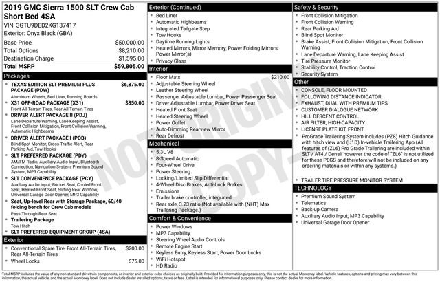 Used 2019 GMC Sierra 1500 SLT AWD/4WD image 27