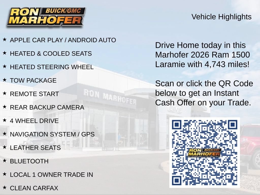 Used 2026 RAM 1500 Laramie w/ Night Edition AWD/4WD image 15