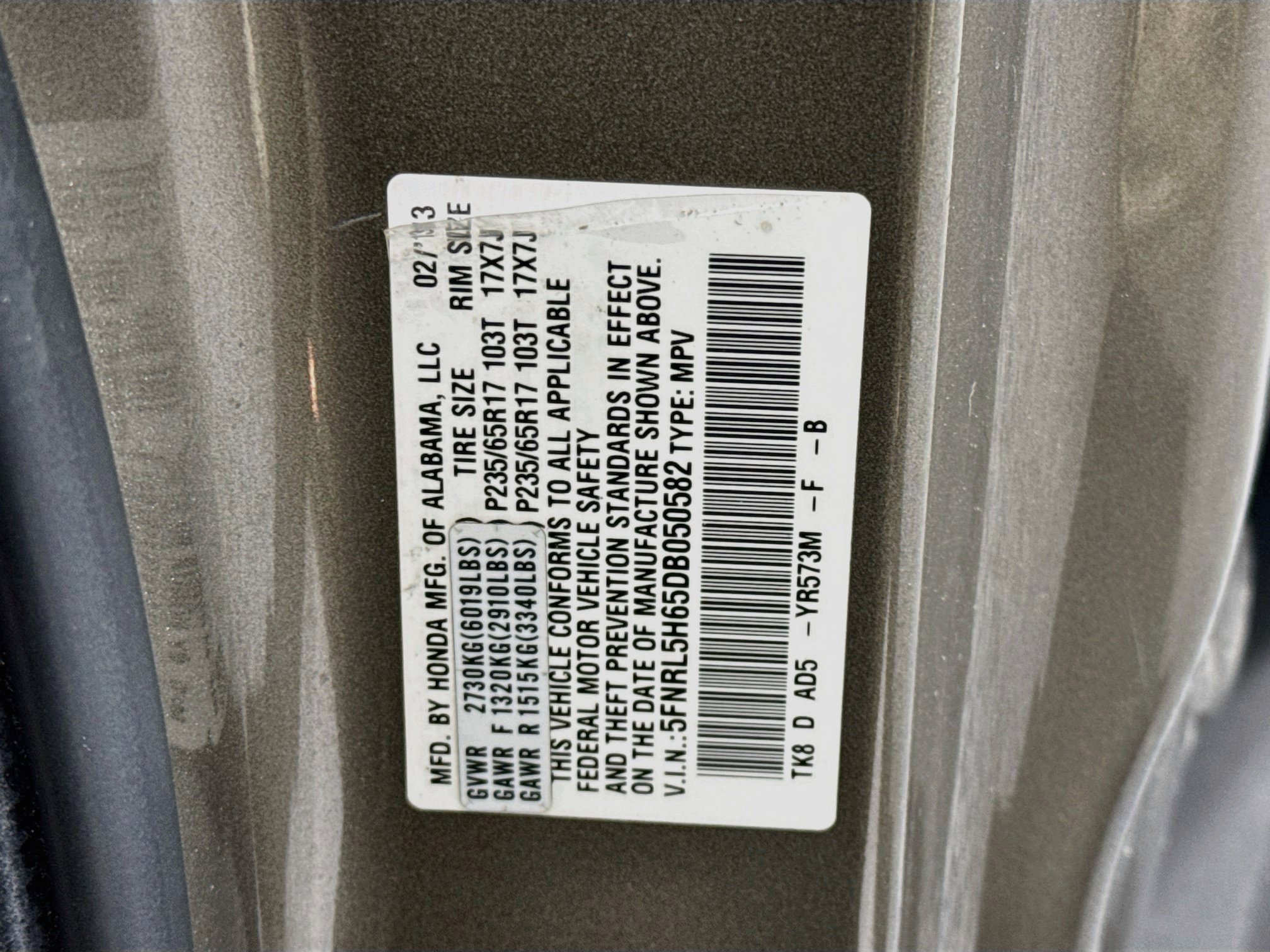 Used 2013 Honda Odyssey EX-L image 33