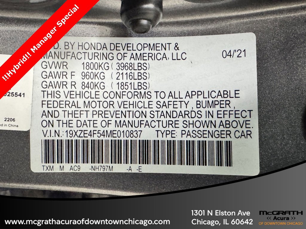Used 2021 Honda Insight EX image 11
