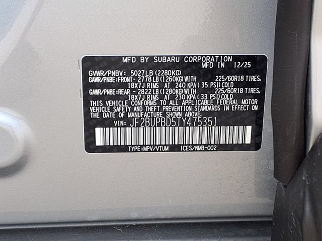 Certified 2026 Subaru Outback Premium AWD/4WD image 10