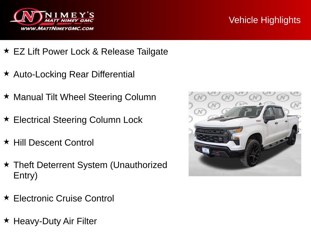 Used 2024 Chevrolet Silverado 1500 Custom Trail Boss AWD/4WD image 16