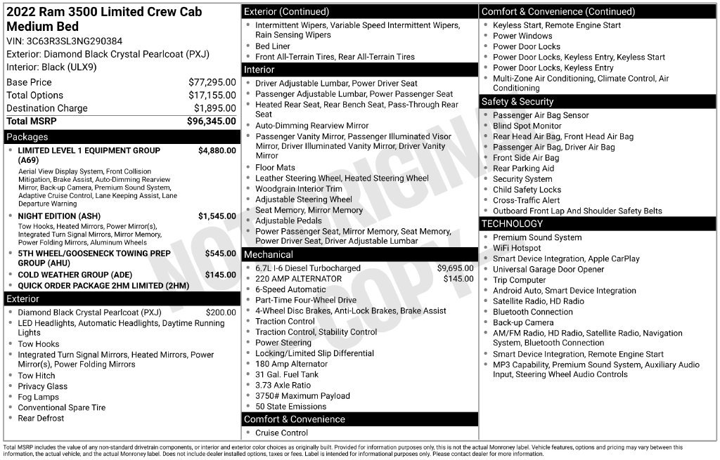 Used 2022 RAM 3500 Limited AWD/4WD image 6