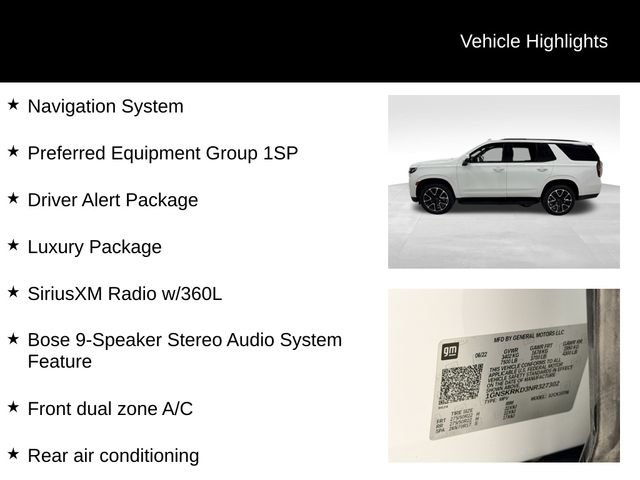 Certified 2022 Chevrolet Tahoe RST w/ Luxury Package AWD/4WD image 27