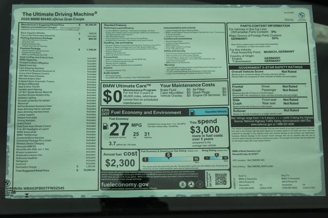 New 2026 BMW 440i xDrive w/ Premium Package image 2
