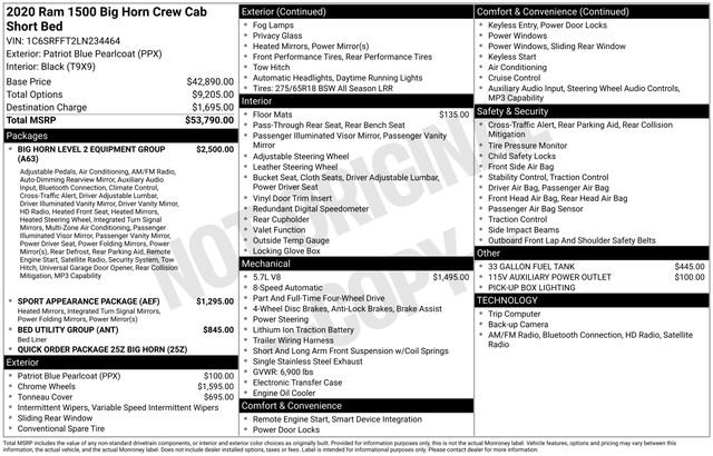 Used 2020 RAM 1500 Big Horn AWD/4WD image 35