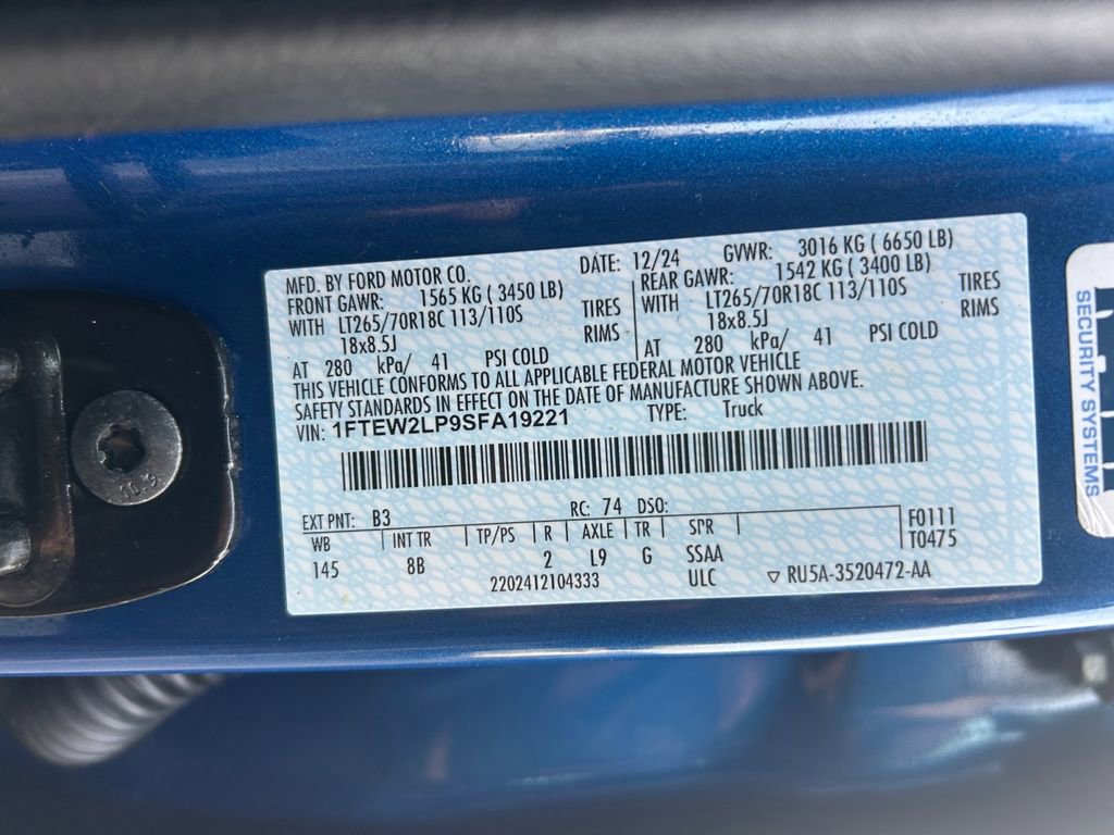 Used 2025 Ford F150 STX w/ Equipment Group 201A FX4 image 34