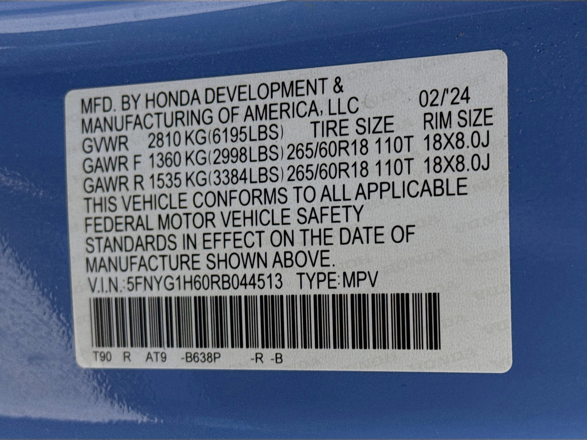 Certified 2024 Honda Pilot TrailSport image 33