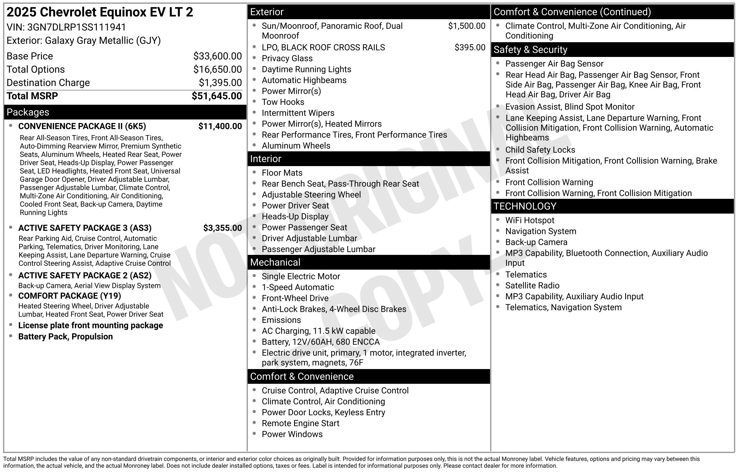Used 2025 Chevrolet Equinox EV LT w/ Convenience Package II FWD image 3