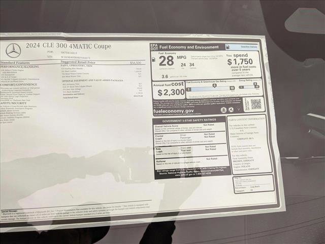 New 2024 Mercedes-Benz CLE 300 4MATIC Coupe image 16