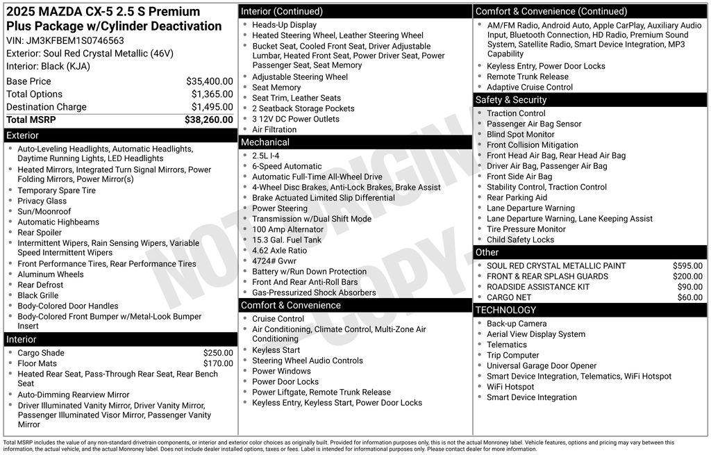 New 2025 MAZDA CX-5 AWD 2.5 S w/ Premium Plus Pkg image 6