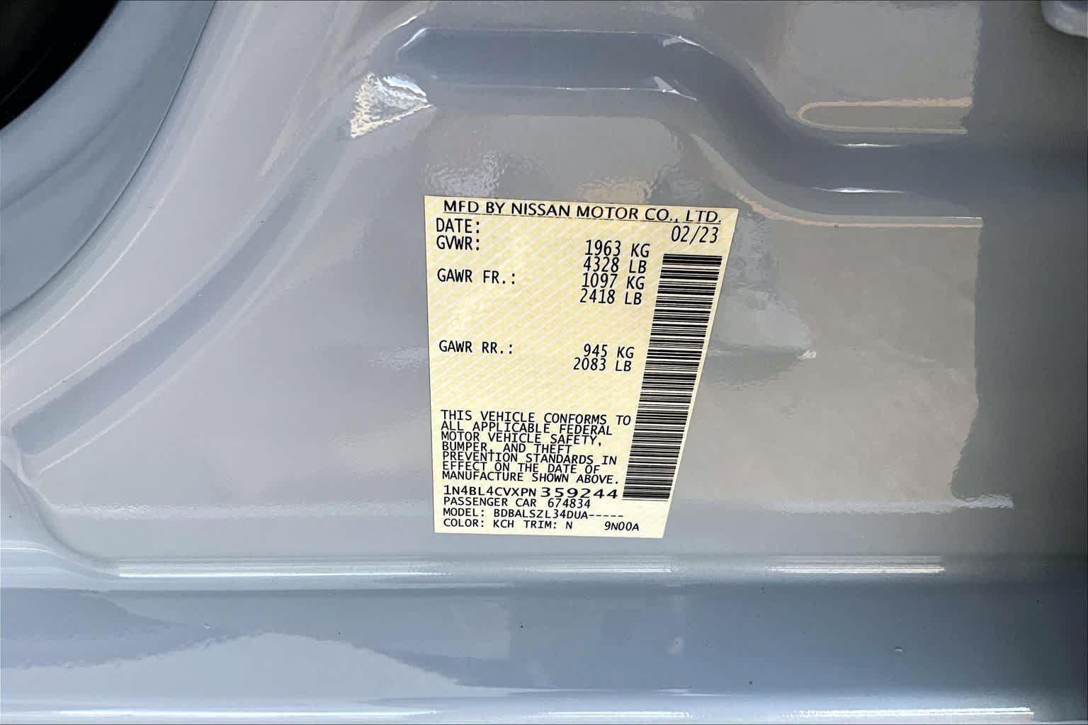 Used 2023 Nissan Altima 2.5 SR FWD image 35