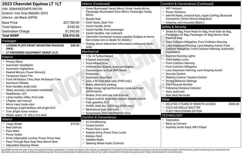 Used 2023 Chevrolet Equinox LT image 2
