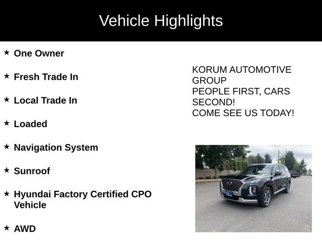 Certified 2022 Hyundai Palisade Calligraphy image 4