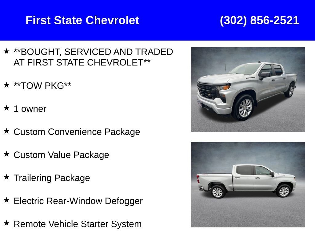 Used 2022 Chevrolet Silverado 1500 Custom AWD/4WD image 2