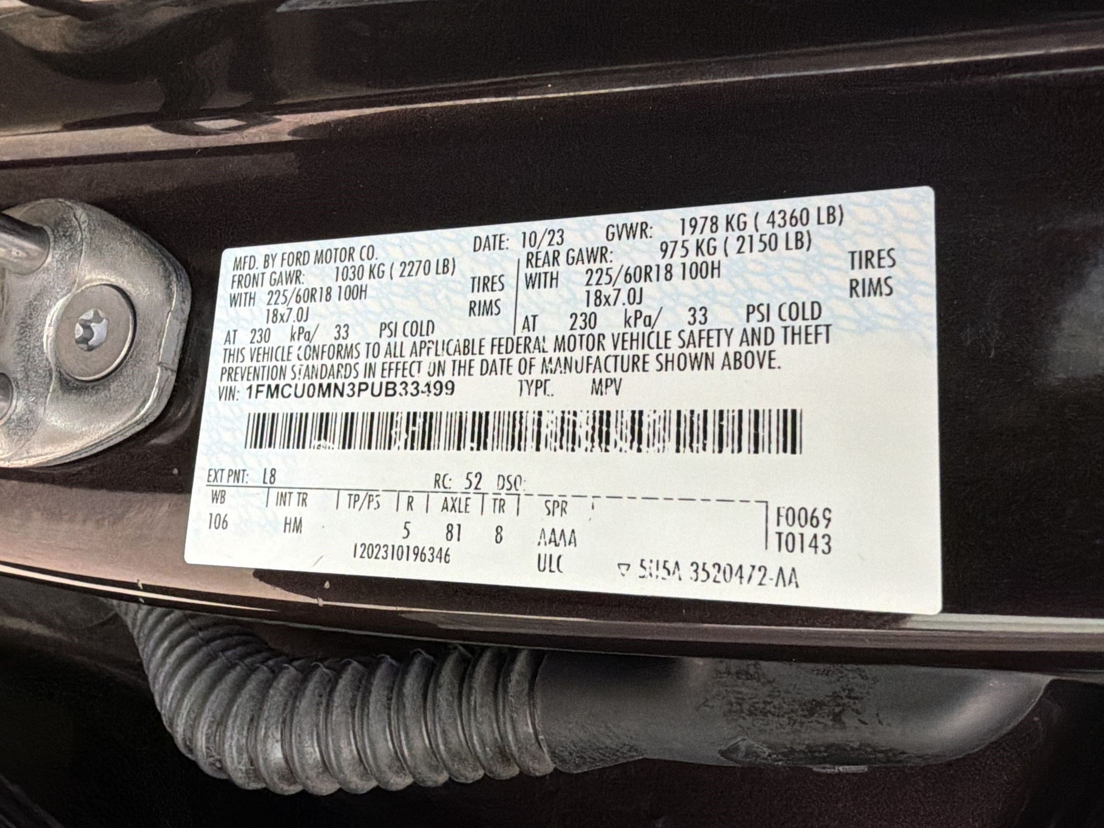 Certified 2023 Ford Escape ST-Line w/ Tech Pack #1 FWD image 25