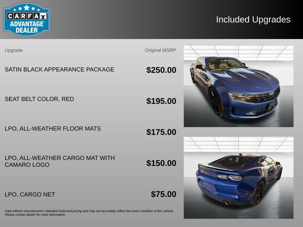 Used 2024 Chevrolet Camaro LT w/ RS Package RWD image 6
