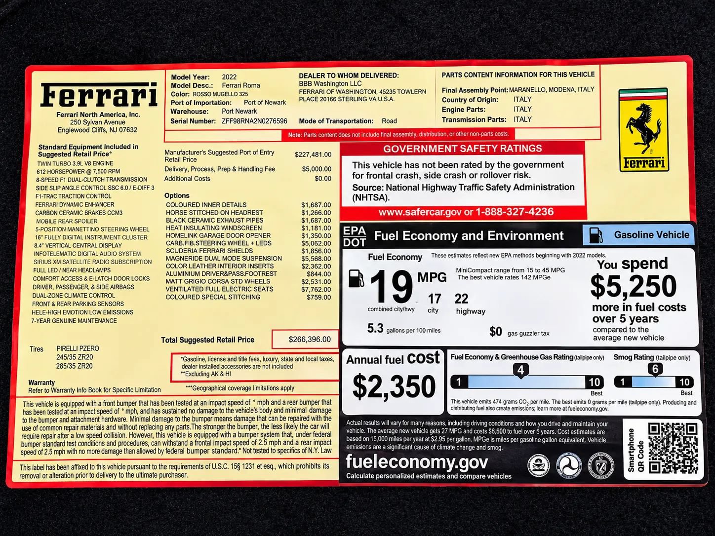 Used 2022 Ferrari Roma RWD image 17