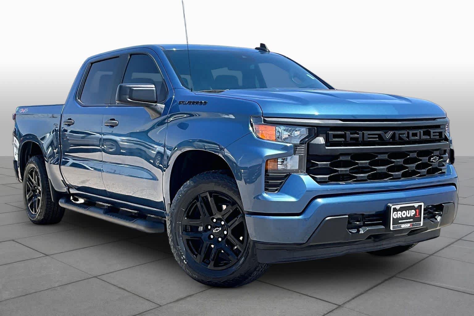 Used 2024 Chevrolet Silverado 1500 Custom w/ Turbomax Blackout Package AWD/4WD image 3