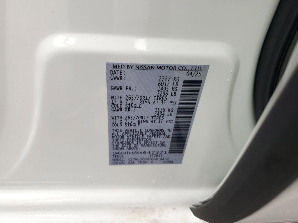 New 2025 Nissan Frontier PRO-4X image 37