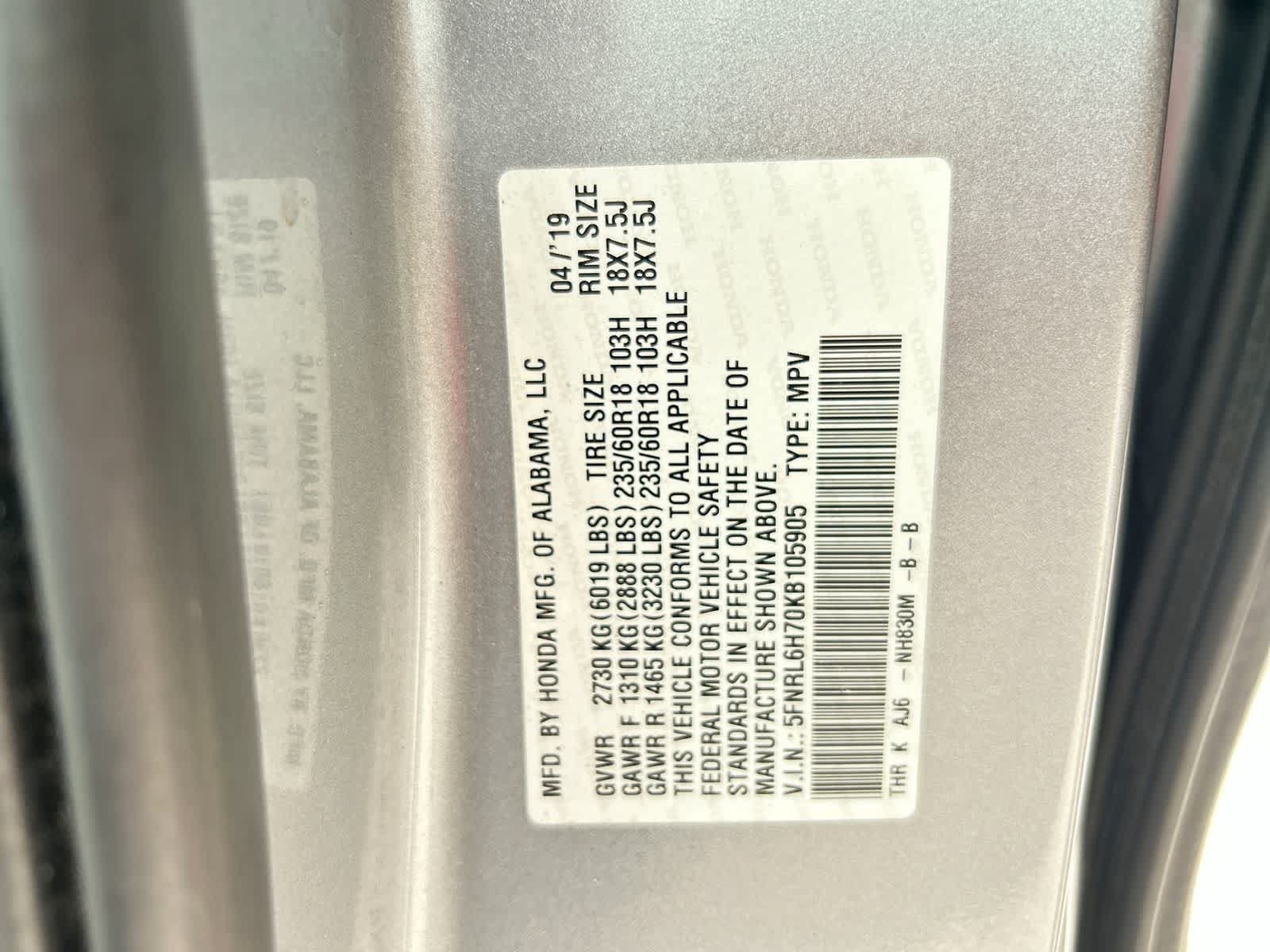 Used 2019 Honda Odyssey EX-L image 2