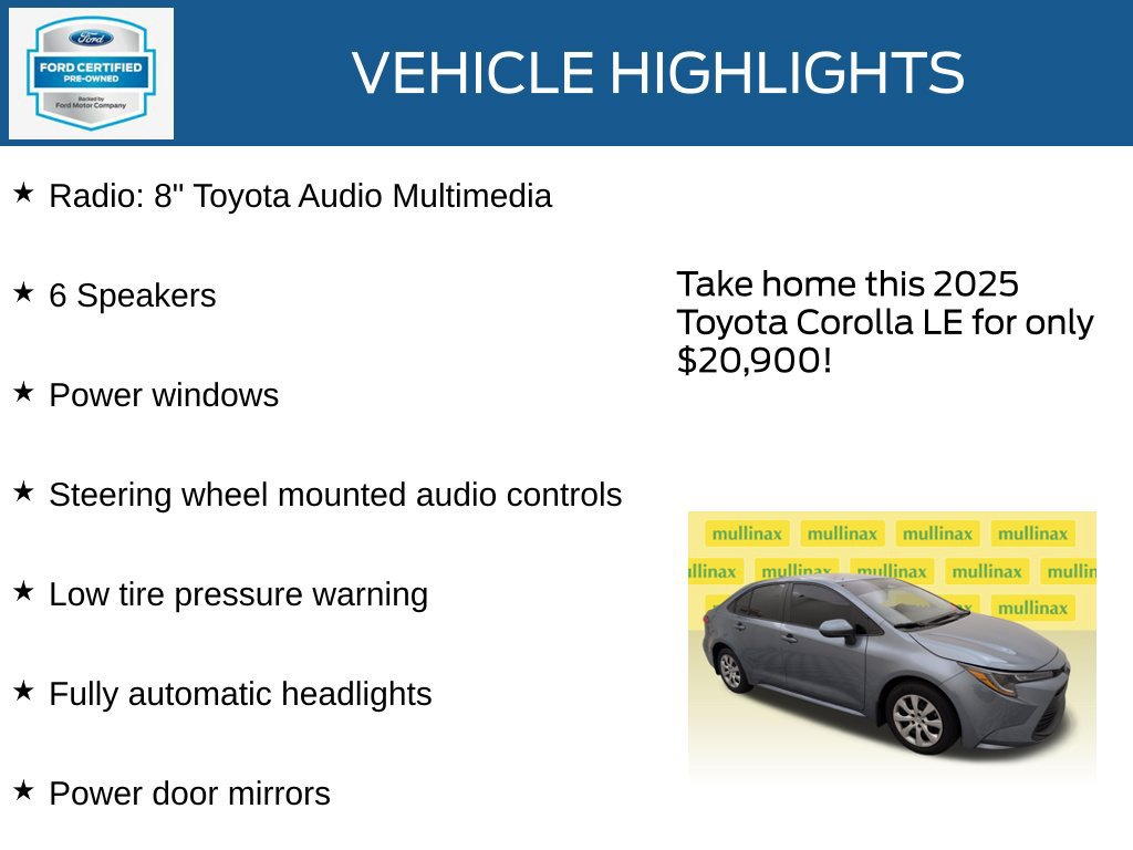 Used 2025 Toyota Corolla LE FWD image 23