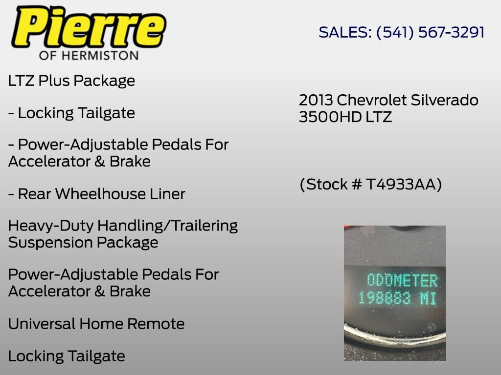 Used 2013 Chevrolet Silverado 3500 LTZ w/ LTZ Plus Package AWD/4WD image 6