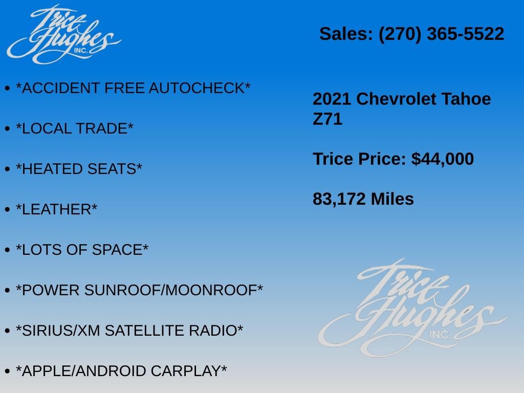 Used 2021 Chevrolet Tahoe Z71 AWD/4WD image 7