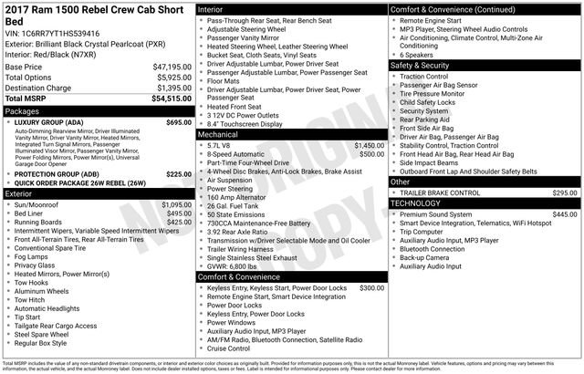 Used 2017 RAM 1500 Rebel w/ Luxury Group image 2