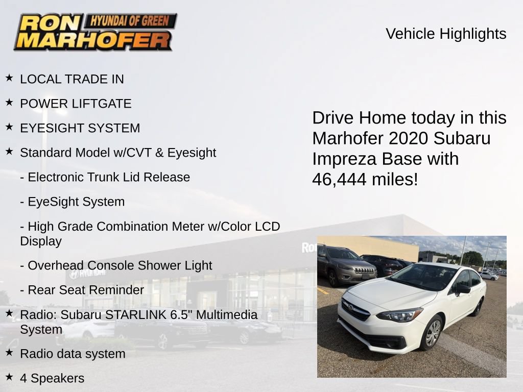 Used 2020 Subaru Impreza 2.0i AWD/4WD image 12