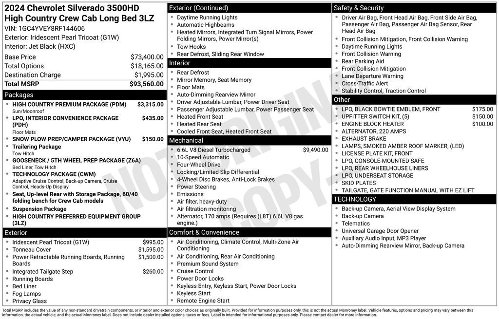 Used 2024 Chevrolet Silverado 3500 High Country w/ High Country Premium Package image 5