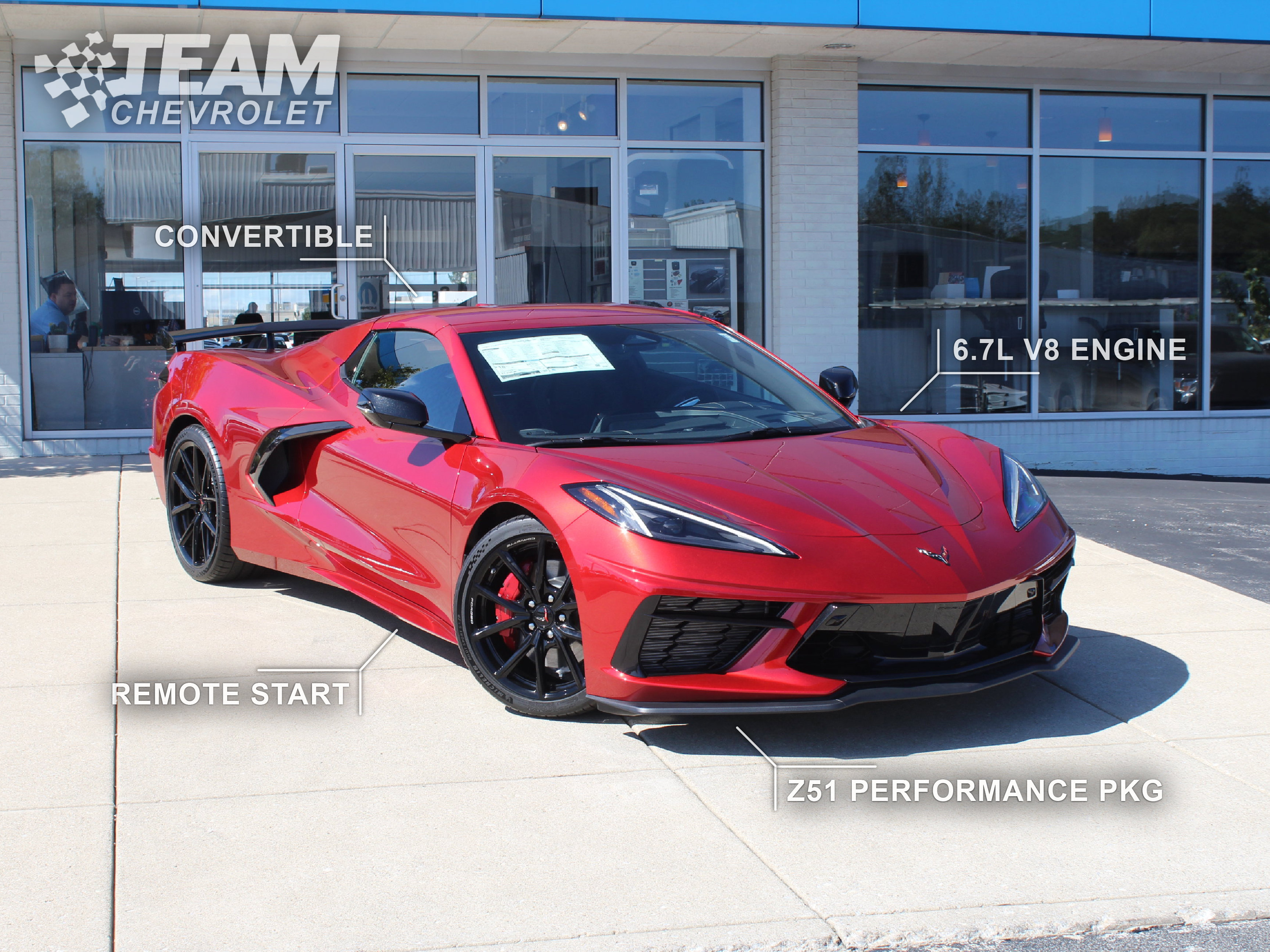 New 2027 Chevrolet Corvette Stingray Convertible w/ Z51 Performance Package RWD image 2