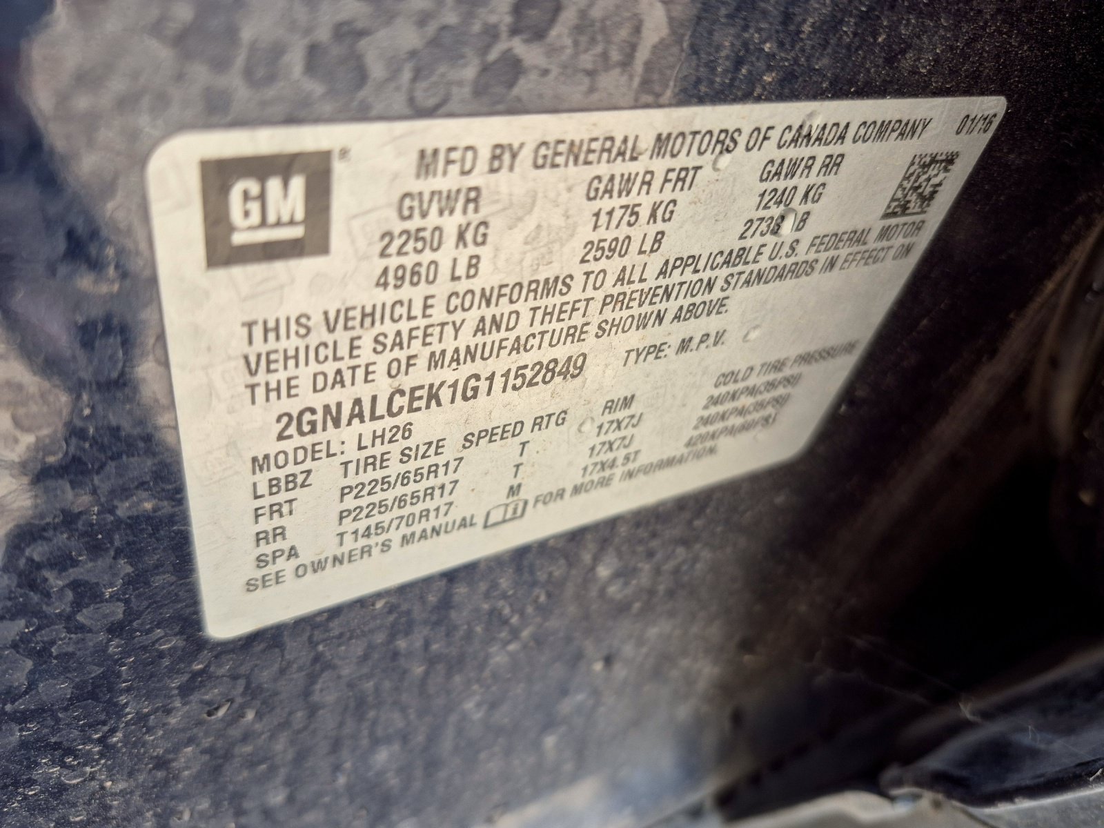 Used 2016 Chevrolet Equinox LT w/ Convenience Package FWD image 25