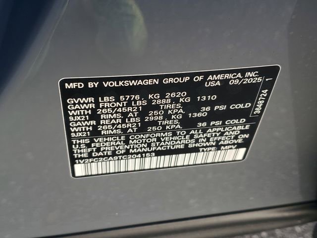 New 2026 Volkswagen Atlas Cross Sport SEL Premium R-Line AWD/4WD image 33