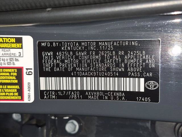 Used 2026 Toyota Camry LE FWD image 14