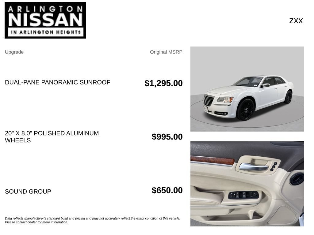 Used 2011 Chrysler 300 C w/ Sound Group RWD image 4