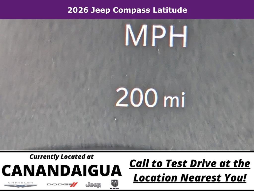 New 2026 Jeep Compass Latitude w/ Quick Order Package 29K image 11