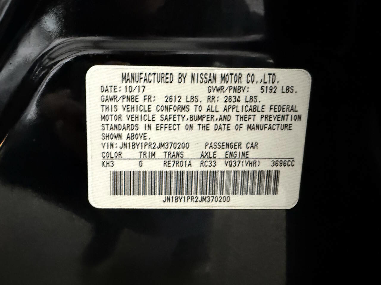 Used 2018 INFINITI Q70 L 3.7 w/ Sensory Package AWD/4WD image 34