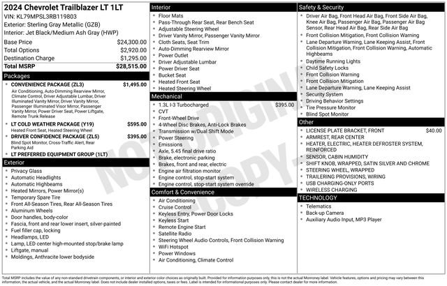 Used 2024 Chevrolet TrailBlazer LT w/ Convenience Package image 5