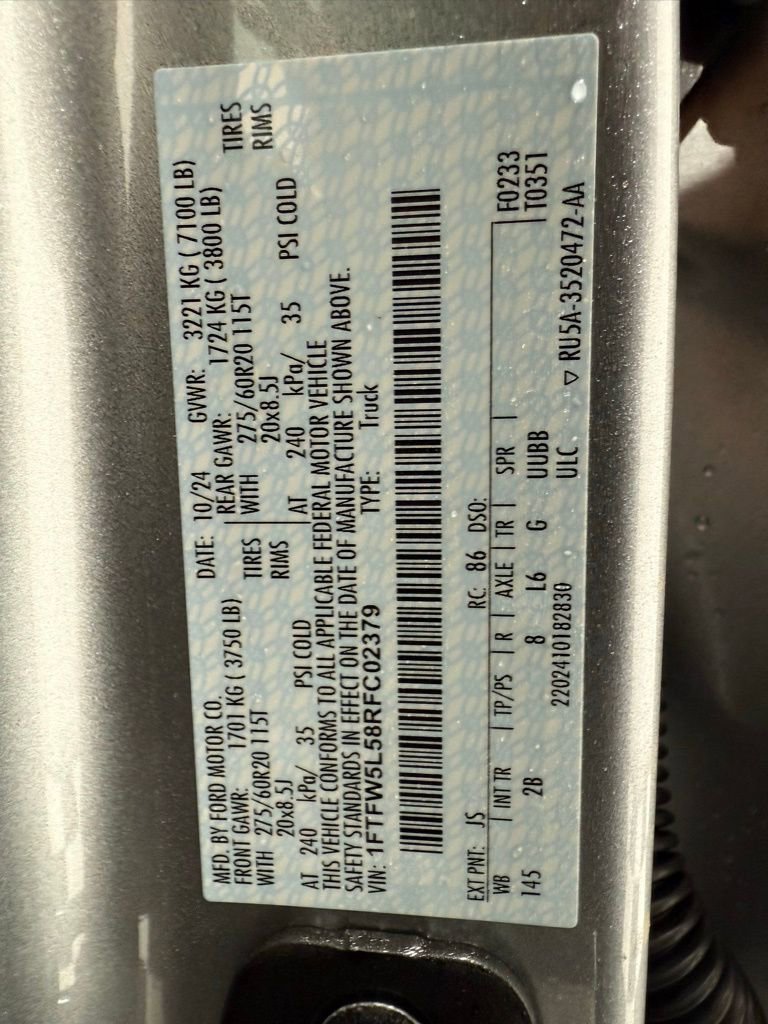 New 2024 Ford F150 Lariat w/ Equipment Group 502A High image 41