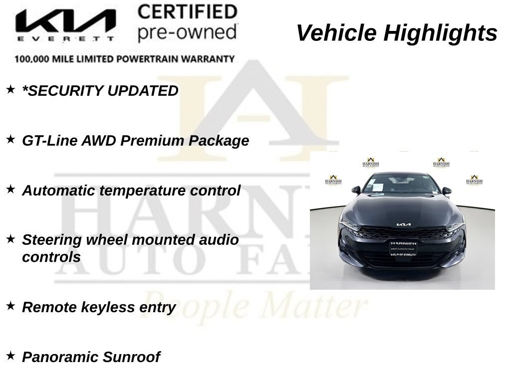 Certified 2022 Kia K5 GT-Line w/ GT-Line Awd Premium Package image 38