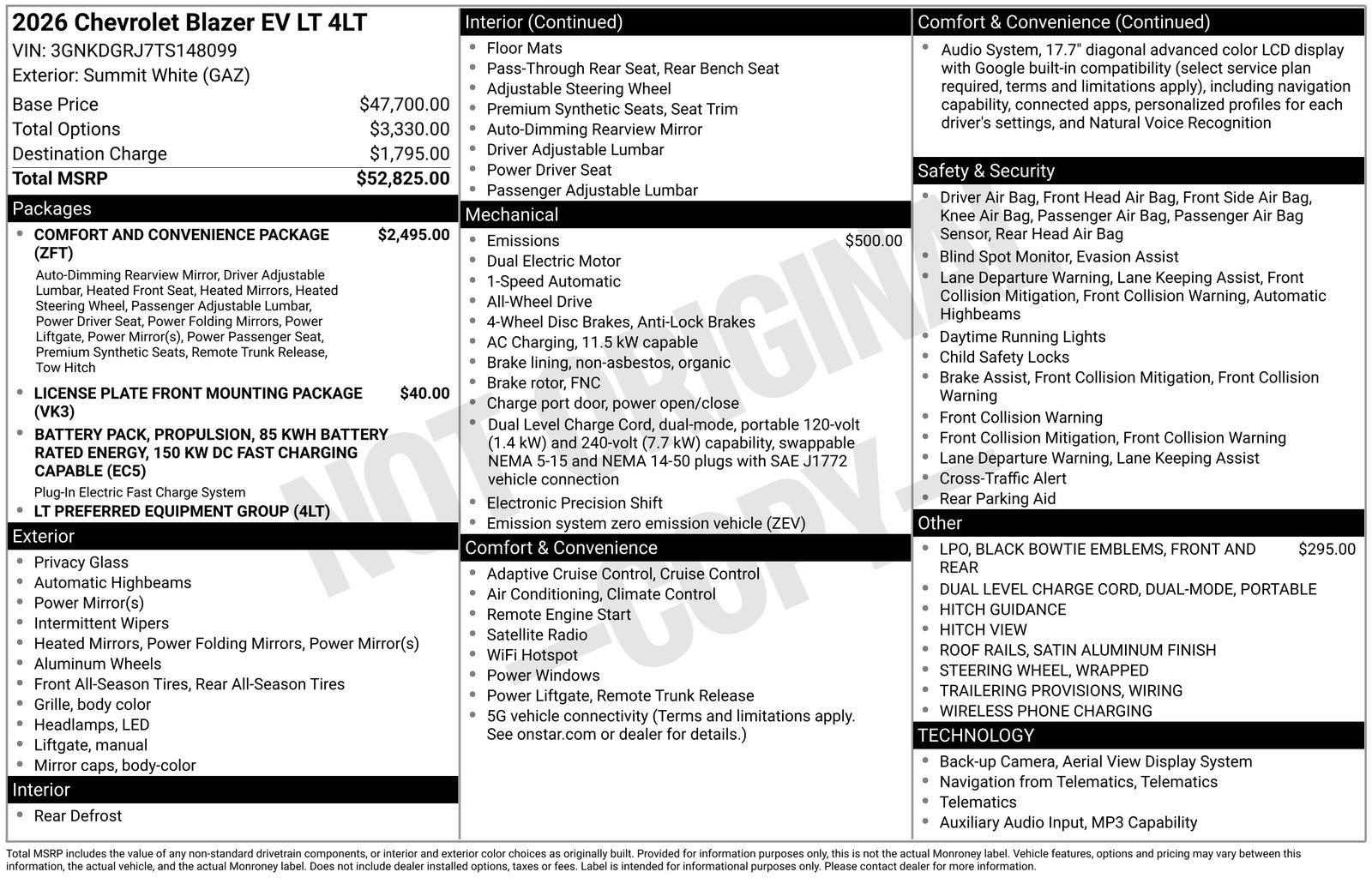 New 2026 Chevrolet Blazer EV LT AWD/4WD image 4