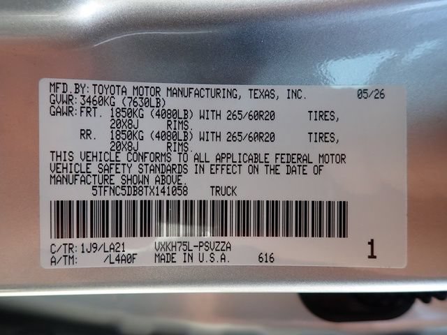 New 2026 Toyota Tundra Platinum AWD/4WD image 15