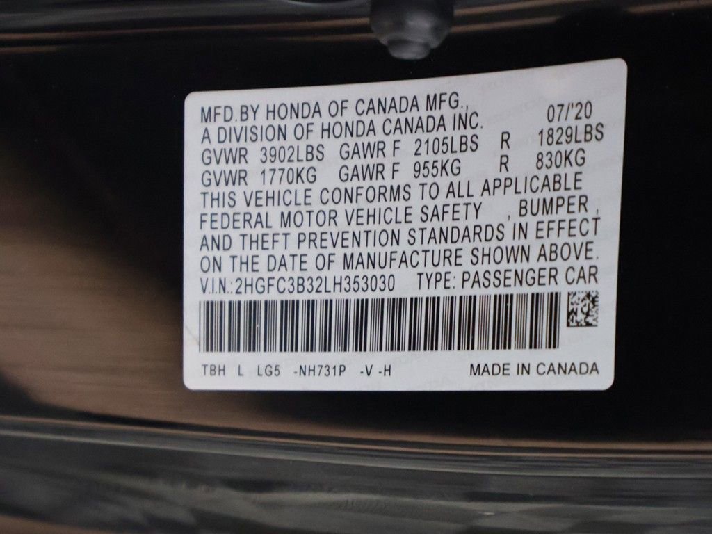 Used 2020 Honda Civic EX image 46