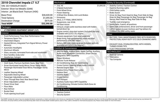 Used 2018 Chevrolet Impala LT image 7