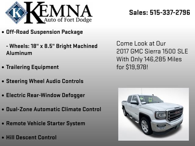 Used 2017 GMC Sierra 1500 SLE w/ SLE Value Package image 36