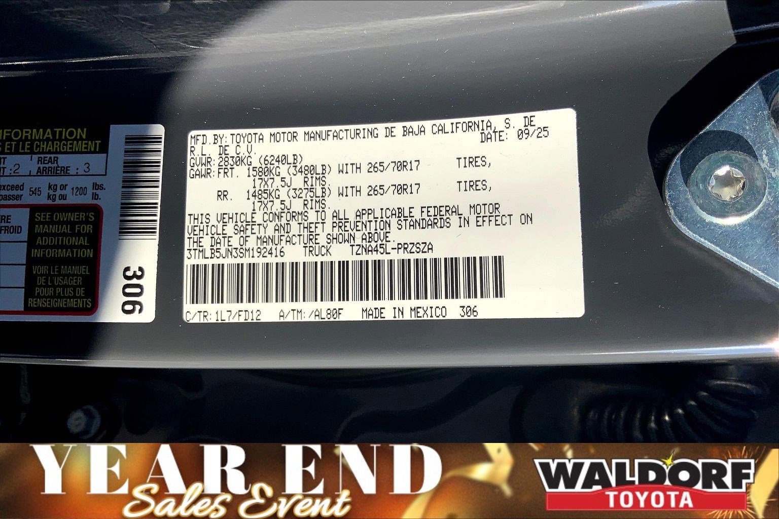 New 2025 Toyota Tacoma TRD Off-Road image 17